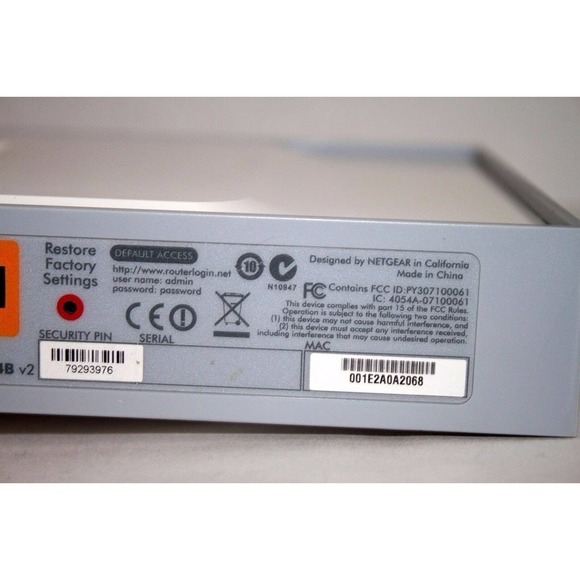 Netgear RangeMax WNR834B 270 Mbps 4-Port 10/100 Wireless N Router WNR834B-100NAS - Picture 9 of 10